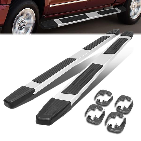 2019 Silverado Sierra Crew Cab Running Boards - 6 in.  - Side Step Bar - Aluminum - Pair - STEPB-ZTL-8109-AL - 1