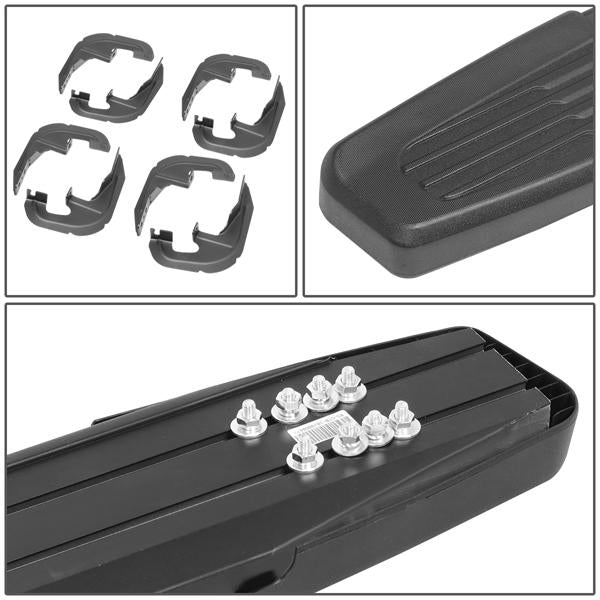 2019 Silverado Sierra Crew Cab Running Boards - 6 in.  - Side Step Bar - Aluminum - Pair - STEPB-ZTL-8109-BK - 4