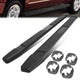 2019 Silverado Sierra Crew Cab Running Boards - 6 in.  - Side Step Bar - Aluminum - Pair - STEPB-ZTL-8109-BK - 1