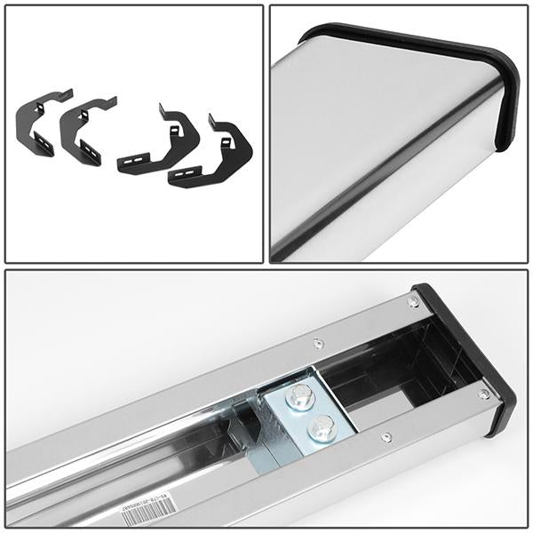 99-18 Silverado Sierra Standard Cab Running Boards Side Step Nerf Bars - Stainless Steel - Pair - STEPB-ZTL-8115-SS - 4