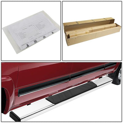 99-18 Silverado Sierra Standard Cab Running Boards Side Step Nerf Bars - Stainless Steel - Pair - STEPB-ZTL-8115-SS - 5