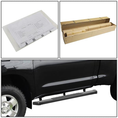 5 in. Wide Flat Step Bar Running Boards <br>07-19 Chevy Silverado GMC Sierra 2-Dr Standard Cab
