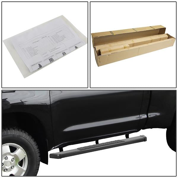 5 in. Wide Flat Step Bar Running Boards <br>07-19 Chevy Silverado GMC Sierra 2-Dr Standard Cab