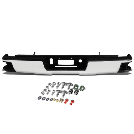 D-Motoring - Rear Bumper - With Corner Side Step Pads - Chevy Silverado 1500 / 2500 / 3500 / GMC Sierra 1500 / 2500 / 3500 - 1