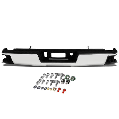 D-Motoring - Rear Bumper - With Corner Side Step Pads - Chevy Silverado 1500 / 2500 / 3500 / GMC Sierra 1500 / 2500 / 3500 - 1