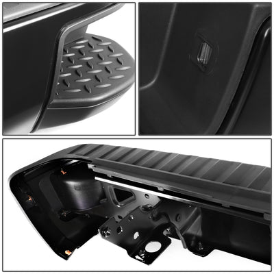 D-Motoring - Rear Bumper - With Corner Side Step Pads - Without Parking Sensor Holes - Chevy Silverado 1500 / 2500 / 3500 / GMC Sierra 1500 / 2500 / 3500 - 4