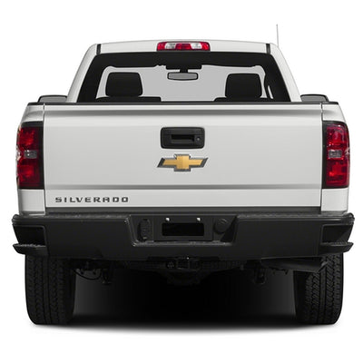 D-Motoring - Rear Bumper - With Corner Side Step Pads - Without Parking Sensor Holes - Chevy Silverado 1500 / 2500 / 3500 / GMC Sierra 1500 / 2500 / 3500 - 2