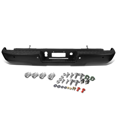 D-Motoring - Rear Bumper - With Parking Sensor Holes - Coated - Chevy Silverado 1500 / 2500 / 3500 / GMC Sierra 1500 / 2500 / 3500 - 1