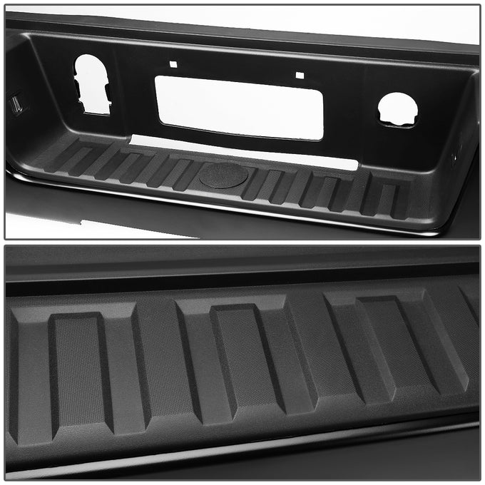 D-Motoring - Rear Bumper - With Parking Sensor Holes - Coated - Chevy Silverado 1500 / 2500 / 3500 / GMC Sierra 1500 / 2500 / 3500 - 3