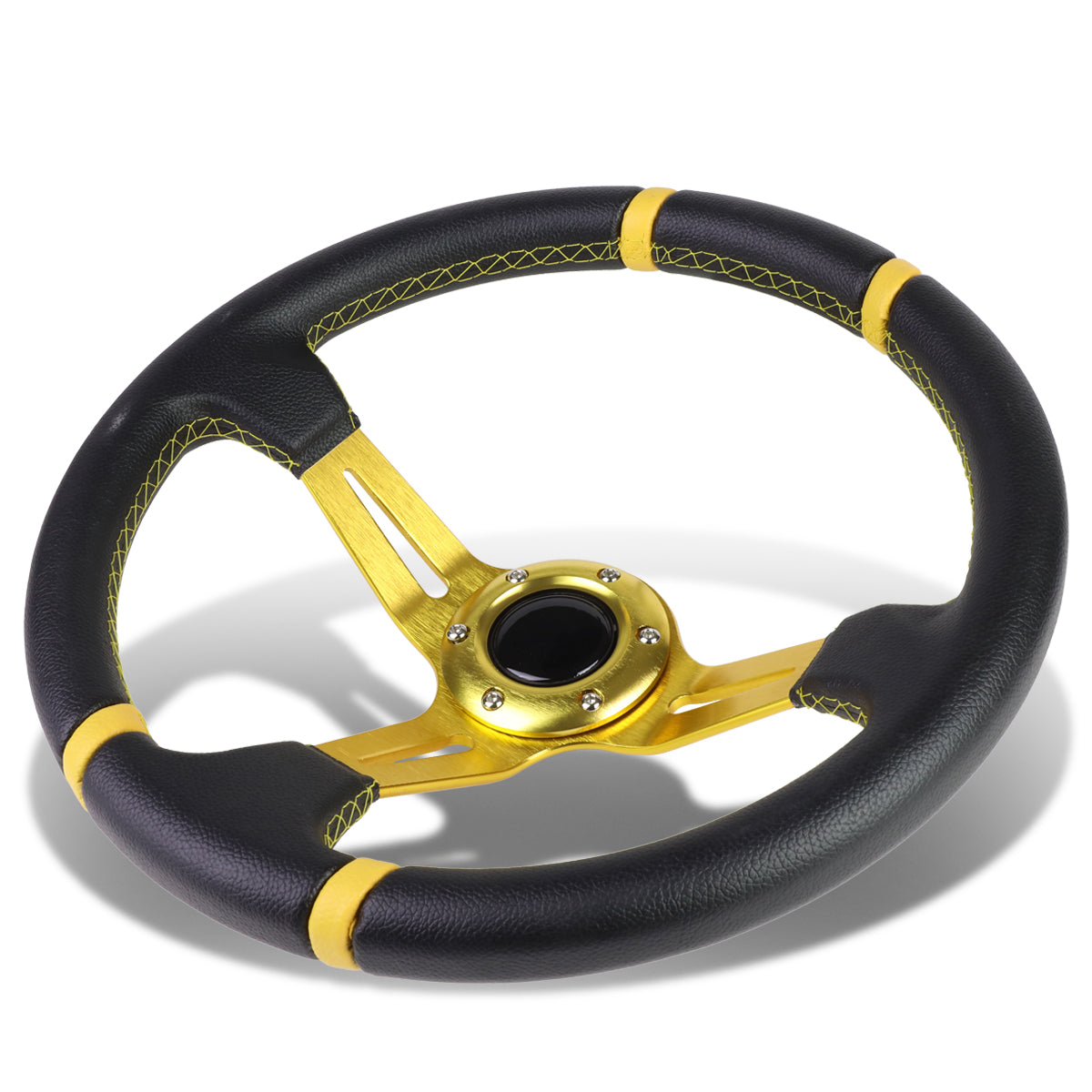 D-Motoring - Steering Wheel - Deep Dish - 350MM - 6-Bolt - 1