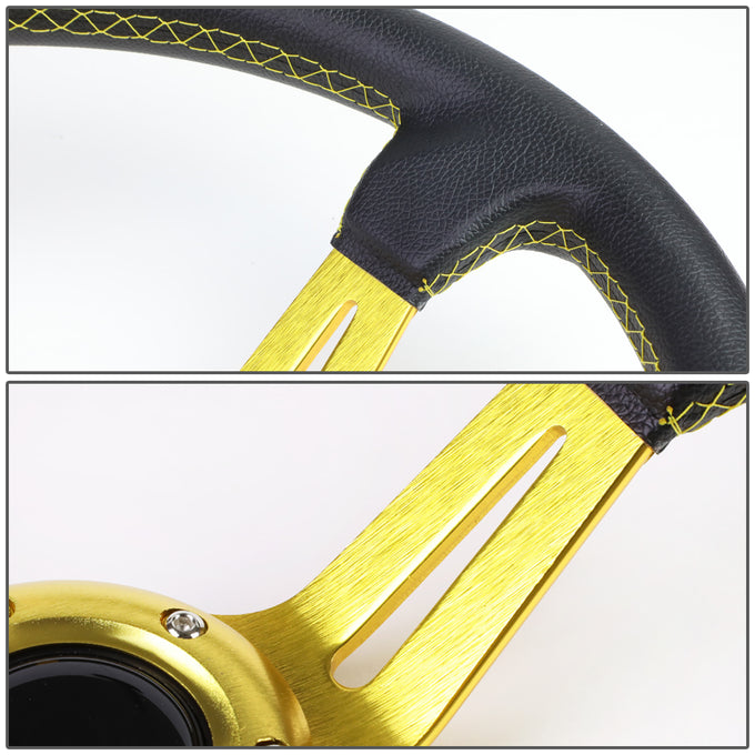 D-Motoring - Steering Wheel - Deep Dish - 350MM - 6-Bolt - 5