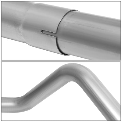 D-Motoring - Tail Pipes - 2.5  Inlet - 2.5  Main Piping - Stainless Steel - 00-03 Dodge Dakota - 4