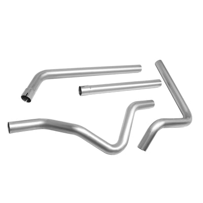 D-Motoring - Tail Pipes - 2.5  Inlet - 2.5  Main Piping - Stainless Steel - 00-03 Dodge Dakota - 5