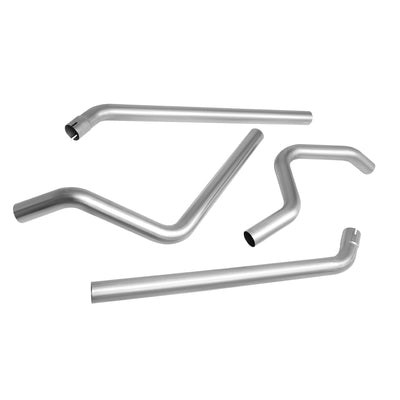 D-Motoring - Tail Pipes - 2.5  Inlet - 2.5  Main Piping - Stainless Steel - 04-08 Dodge Dakota - 5