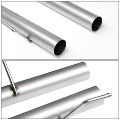 D-Motoring - 02-05 Dodge Ram 1500 2500 Tail Pipes - 2.25 OD Inlet - 2.25 OD Main Piping - Stainless Steel - 4