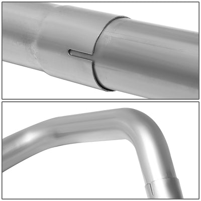 D-Motoring - 02-05 Dodge Ram 1500 2500 Tail Pipes - 2.25 OD Inlet - 2.25 OD Main Piping - Stainless Steel - 5