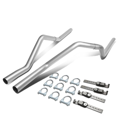 D-Motoring - Tail Pipes - 2.25  Inlet - 2.25  Main Piping - Stainless Steel - Chevy S10 / GMC S15 / Sonoma - 1
