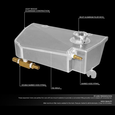 D-Motoring - 97-04 Chevy CorvetteCoolant Recovery Tank - Aluminum - 2