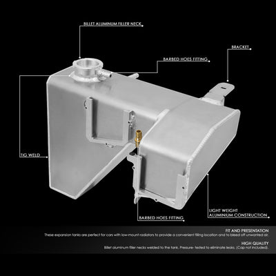 D-Motoring - 06-10 Dodge ChargerCoolant Recovery Tank - Aluminum - 2