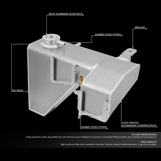 D-Motoring - 06-10 Dodge ChargerCoolant Recovery Tank - Aluminum - 2