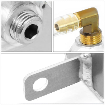 D-Motoring - 94-95 Ford Mustang V8Coolant Recovery Tank - Aluminum - 5