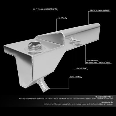 D-Motoring - 96-04 Ford Mustang V8Coolant Recovery Tank - Aluminum - 2