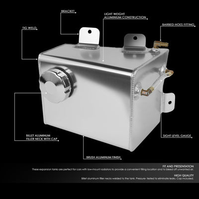 D-Motoring - 78-88 Monte Carlo RegalCoolant Recovery Tank - Aluminum - 2