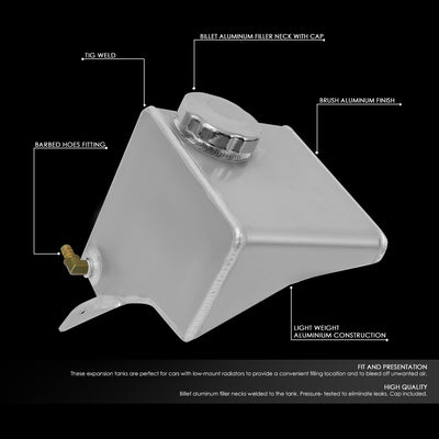 D-Motoring - 82-92 Camaro FirebirdCoolant Recovery Tank - Aluminum - 2