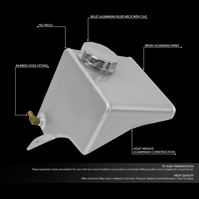 D-Motoring - 82-92 Camaro FirebirdCoolant Recovery Tank - Aluminum - 2