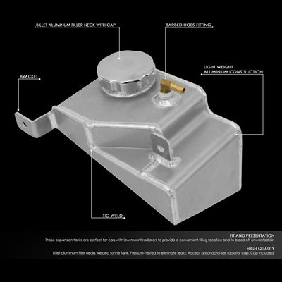 D-Motoring - 90-97 Mazda MiataCoolant Recovery Tank - Aluminum - 2