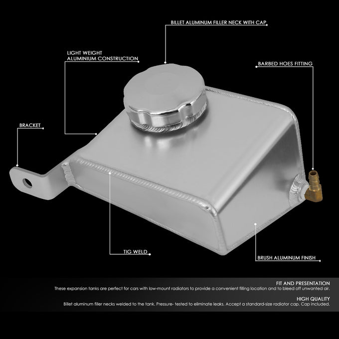 D-Motoring - 99-05 Mazda MiataCoolant Recovery Tank - Aluminum - 2