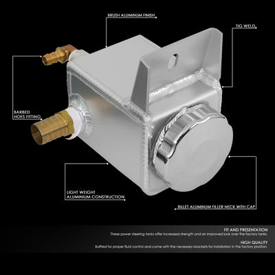 D-Motoring - 05-18 Ford MustangCoolant Recovery Tank - Aluminum - 2