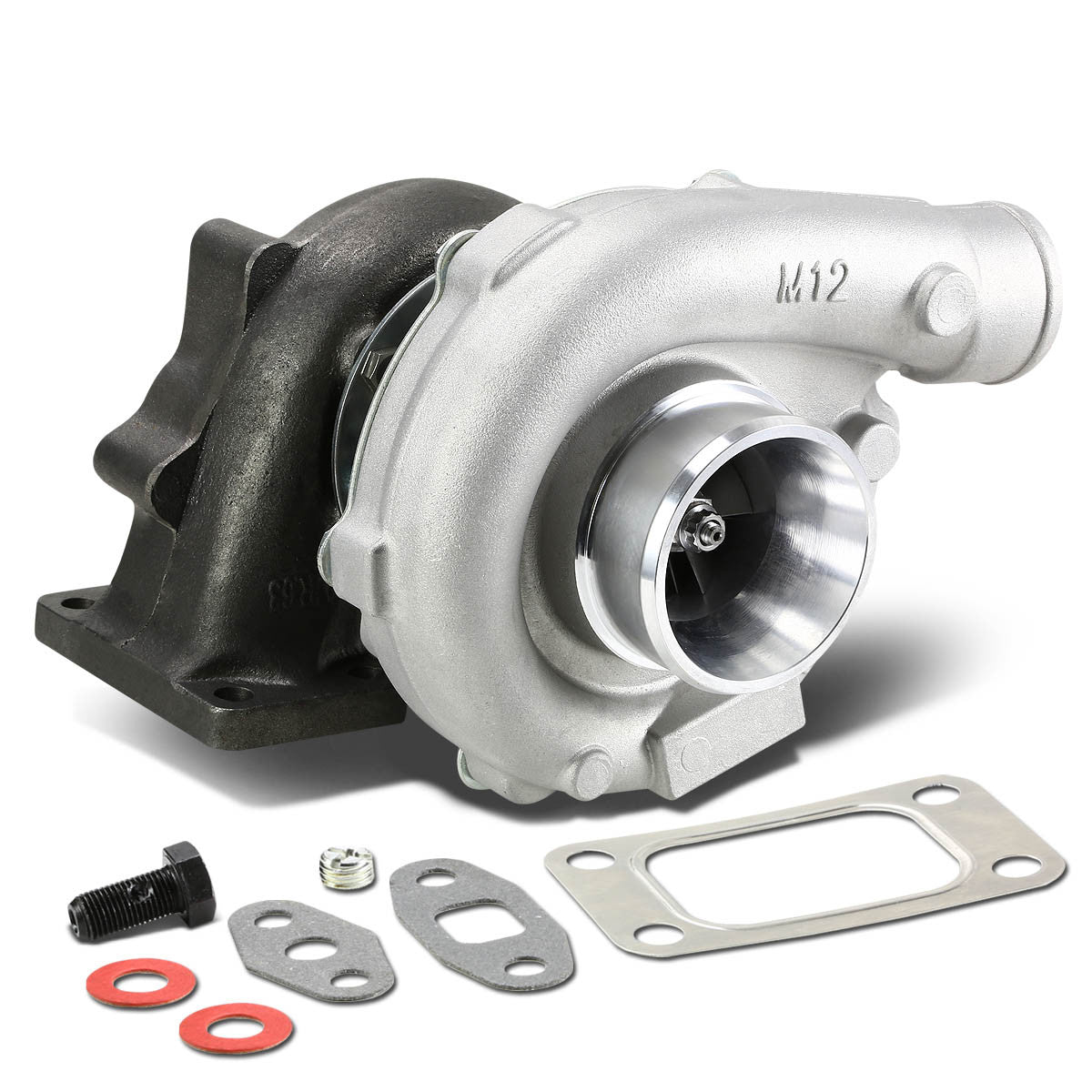 T04E Turbocharger - 3 in. Inlet / 2 in. Outlet T3/T4 4-Bolts Flange A ...