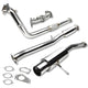 D-Motoring - Cat Back Exhaust System - W/ 4.5 Muffler Tip - Stainless Steel - 02-07 Subaru Impreza WRX / WRX STi - 1