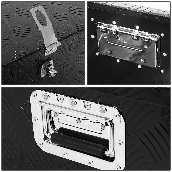 D-Motoring - Truck Bed Tool Box - 30 in.(L) x 13 in.(W) x 10 in.(H) - Built in Locks - Aluminum - Universal - 4