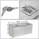 D-Motoring - Truck Bed Tool Box - 36 in.(L) x 18 in.(W) x 17 in.(H)  - Built in Locks - Aluminum - Universal - 5