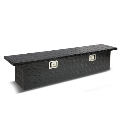 D-Motoring - Truck Bed Tool Box - 60 in.(L) x 12 in.(W) x 14 in.(H) - Built in Locks - Aluminum - Universal - 1