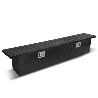 D-Motoring - Truck Bed Tool Box - 69 in.(L) x 12 in.(W) x 13.75 in.(H) - Built in Locks - Aluminum - Universal - 1