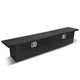 D-Motoring - Truck Bed Tool Box - 69 in.(L) x 12 in.(W) x 13.75 in.(H) - Built in Locks - Aluminum - Universal - 1