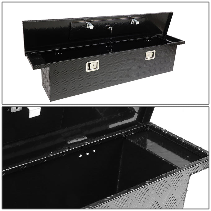 D-Motoring - Truck Bed Tool Box - 69 in.(L) x 12 in.(W) x 13.75 in.(H) - Built in Locks - Aluminum - Universal - 2