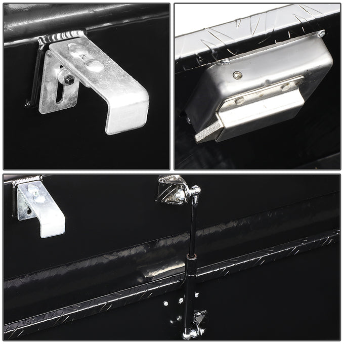 D-Motoring - Truck Bed Tool Box - 69 in.(L) x 12 in.(W) x 13.75 in.(H) - Built in Locks - Aluminum - Universal - 4