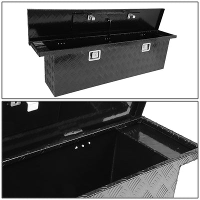 D-Motoring - Truck Bed Tool Box - 60 in.(L) x 12 in.(W) x 15.5 in.(H) - Built in Locks - Aluminum - Universal - 2