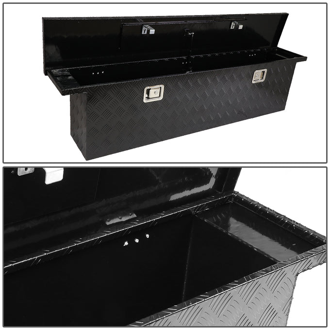 D-Motoring - Truck Bed Tool Box -  69 in.(L) x 11 in.(W) x 16.25 in.(H) - Built in Locks -  Aluminum - Universal  - 2