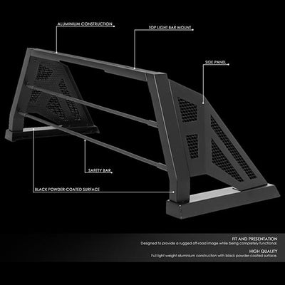 99-17 Ford F-250 SD, F-350 SD, F-450 SD Bed Roll Bar - Truck Bed - Aluminum - TCRB-003 - 2
