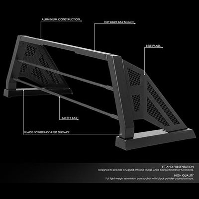 07-18 Toyota Tundra Bed Roll Bar - Truck Bed - Mesh - Aluminum - TCRB-004 - 2