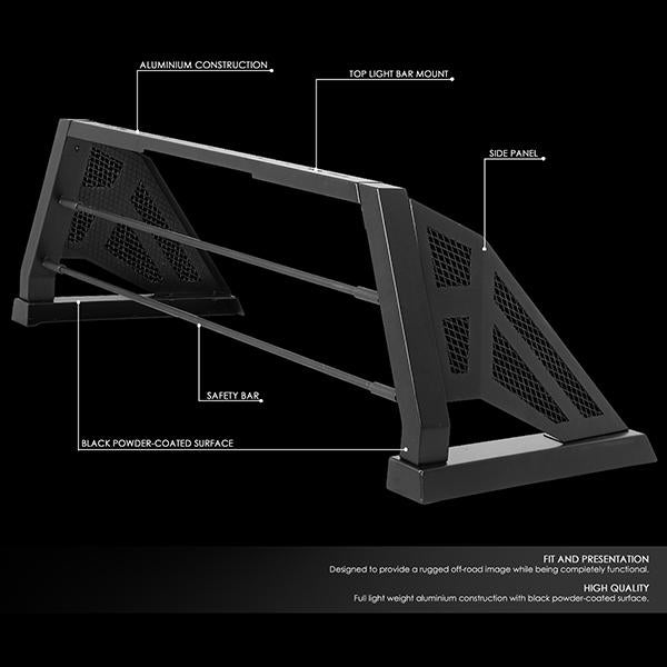 07-18 Toyota Tundra Bed Roll Bar - Truck Bed - Mesh - Aluminum - TCRB-004 - 2