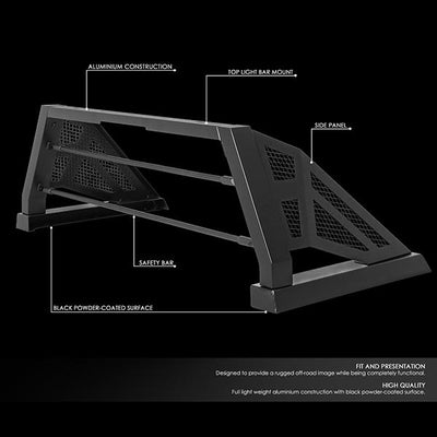 05-18 Toyota Tacoma Bed Roll Bar - Truck Bed - Mesh - Aluminum - TCRB-005 - 2