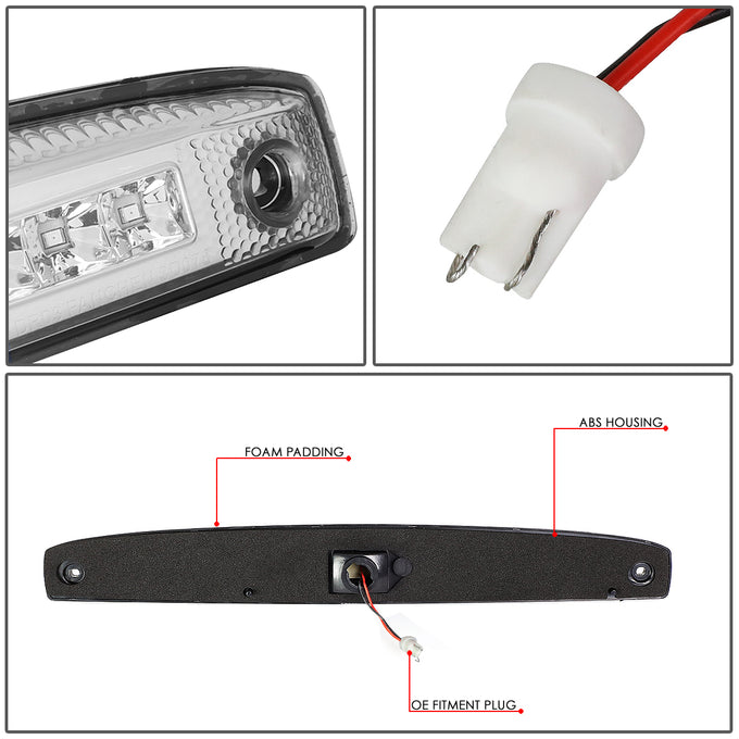 D-Motoring - 03-06 Dodge RamTailgate Lamp - LED - Chrome Housing - Plug-n-Play - 4