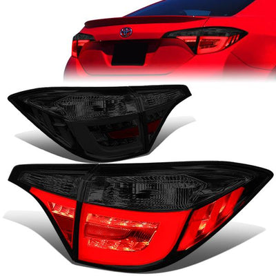 Tron Style LED Brake Tail Lights (Smoked) <br>14-18 Toyota Corolla