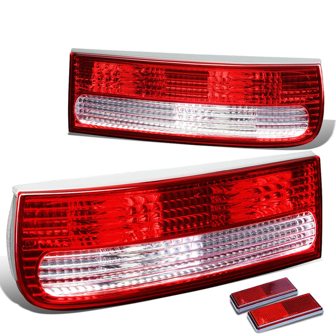D-Motoring - Tail lights - Red Clear Lens - Plug-n-Play - Pair - 90-96 Nissan 300zx - 1